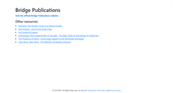 Desktop Screenshot of bridgepublications.com
